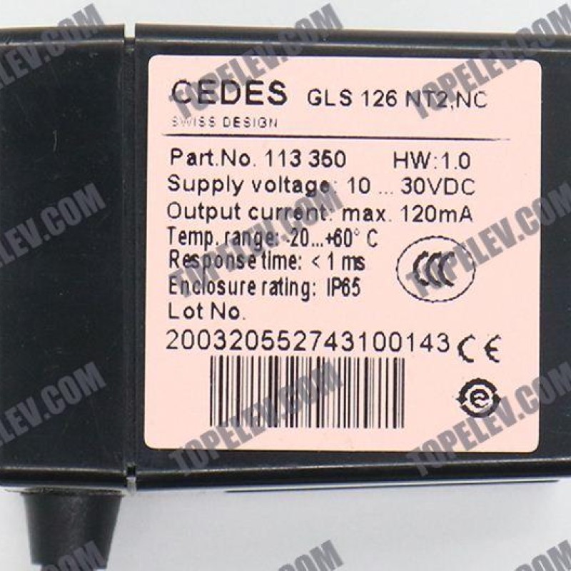 CEDES Sensor 109835 GLS 126 NT2,NC/NO CEDES Sensor 109835 GLS 126 NT2,NC/NO
