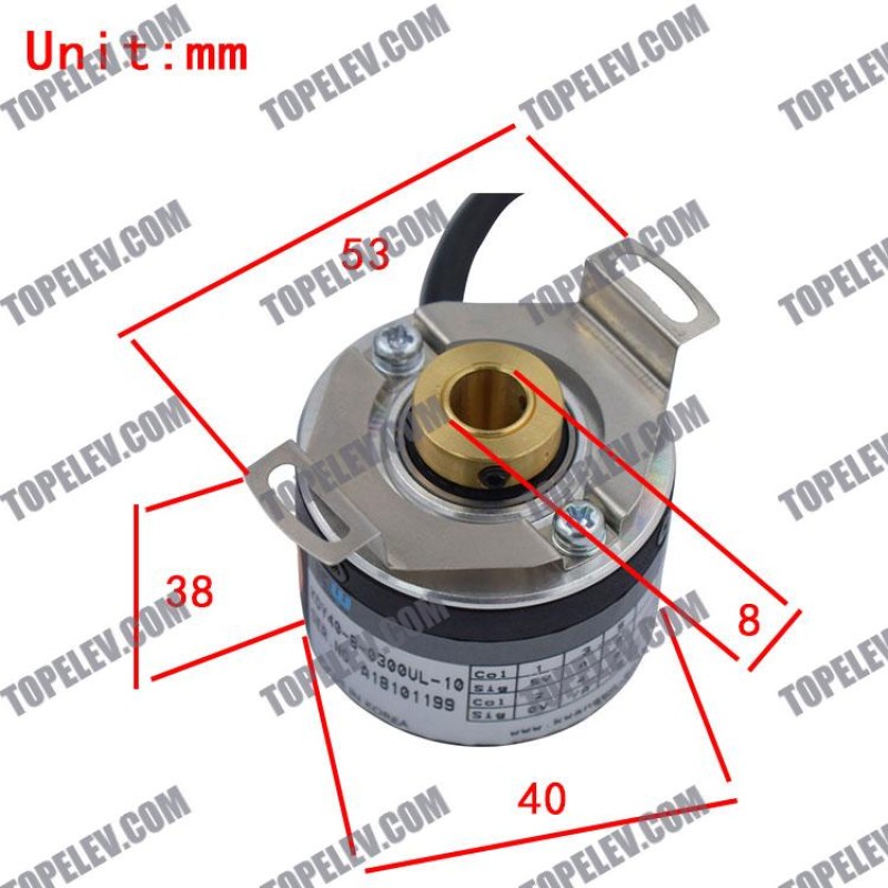 Thyssen Elevator Encoder KDY40-8-0300UL-10 Thyssen Elevator Encoder KDY40-8-0300UL-10